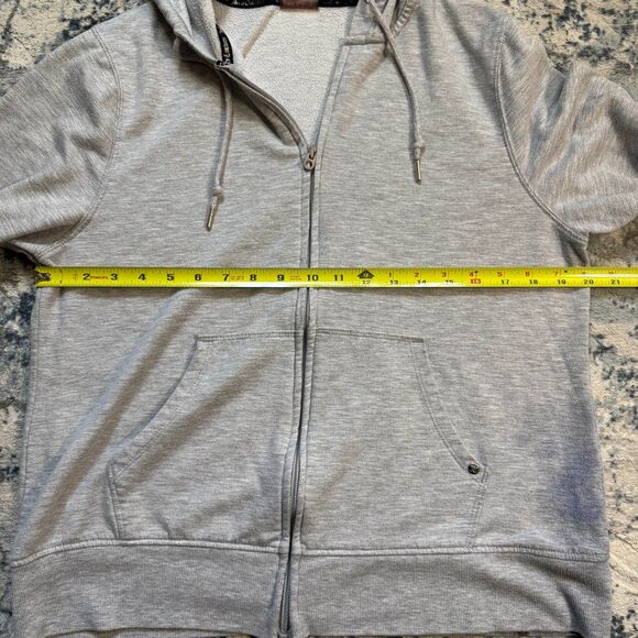 Y2K 2000s Juicy Couture Gray Sweatshirt Full Zip XL Vintage - Picture 6 of 10